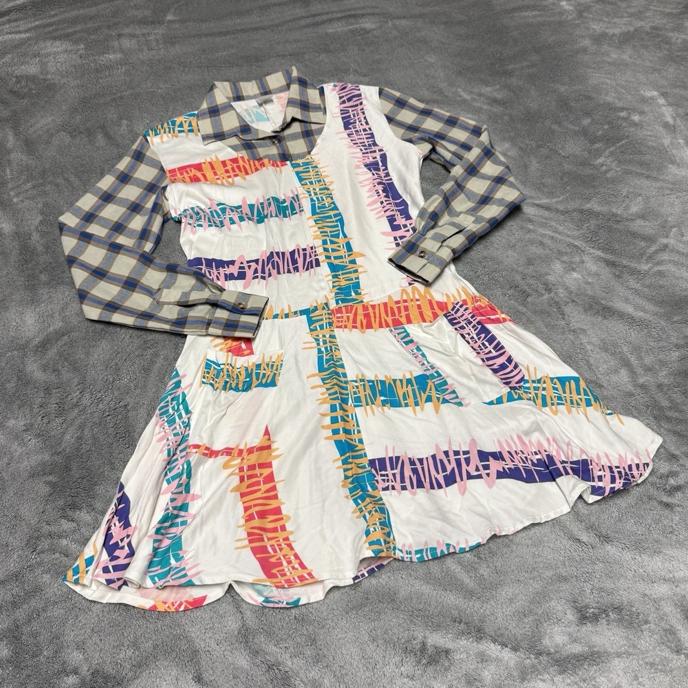 Stranger Things Eleven Costume Womens Size Small Patchwork Dress